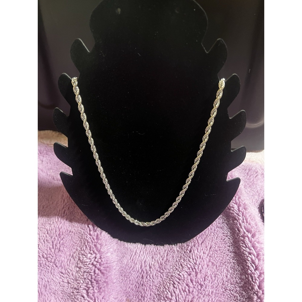 BMNY SILVER CHAIN W/ 24KGP 23 1/2 Inches - Picture 2 of 8